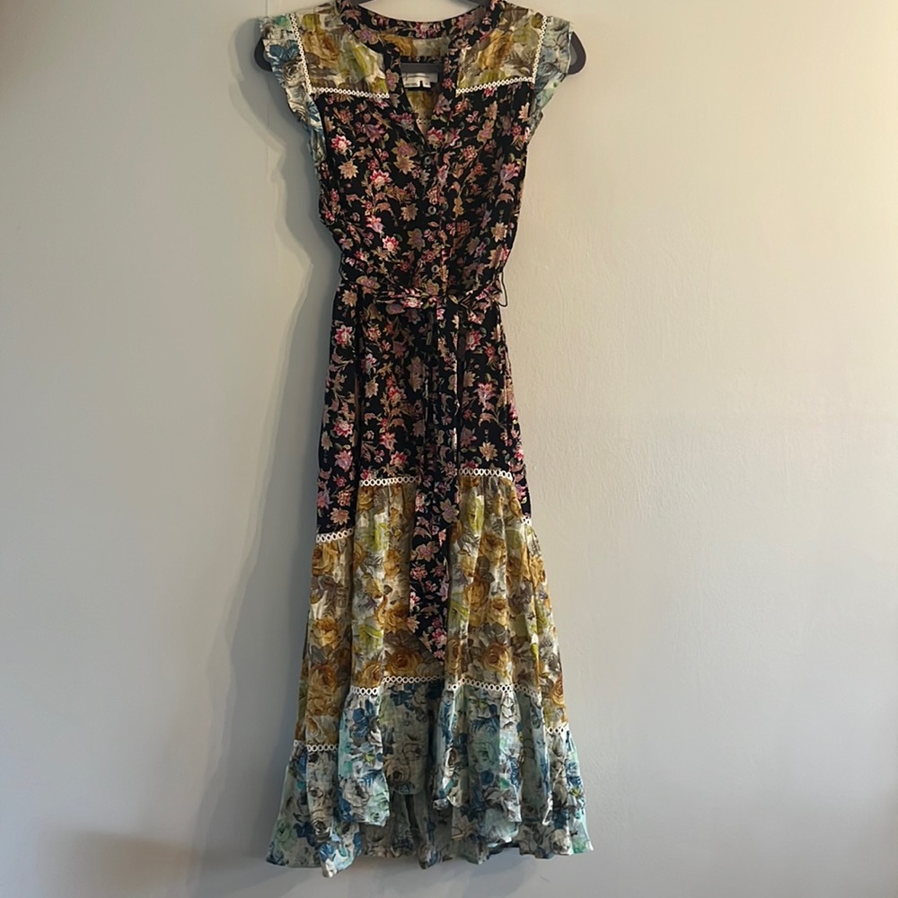 mixed floral antheo dress
